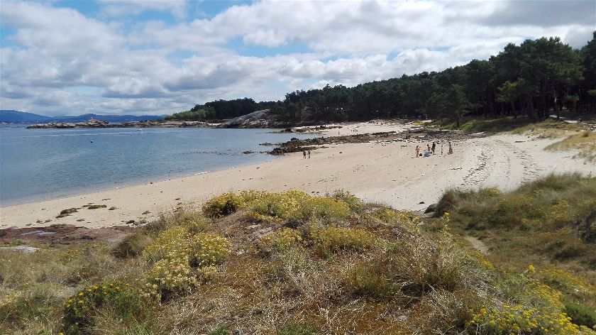 Playa Area da Secada, Illa da Arousa, Pontevedra, España