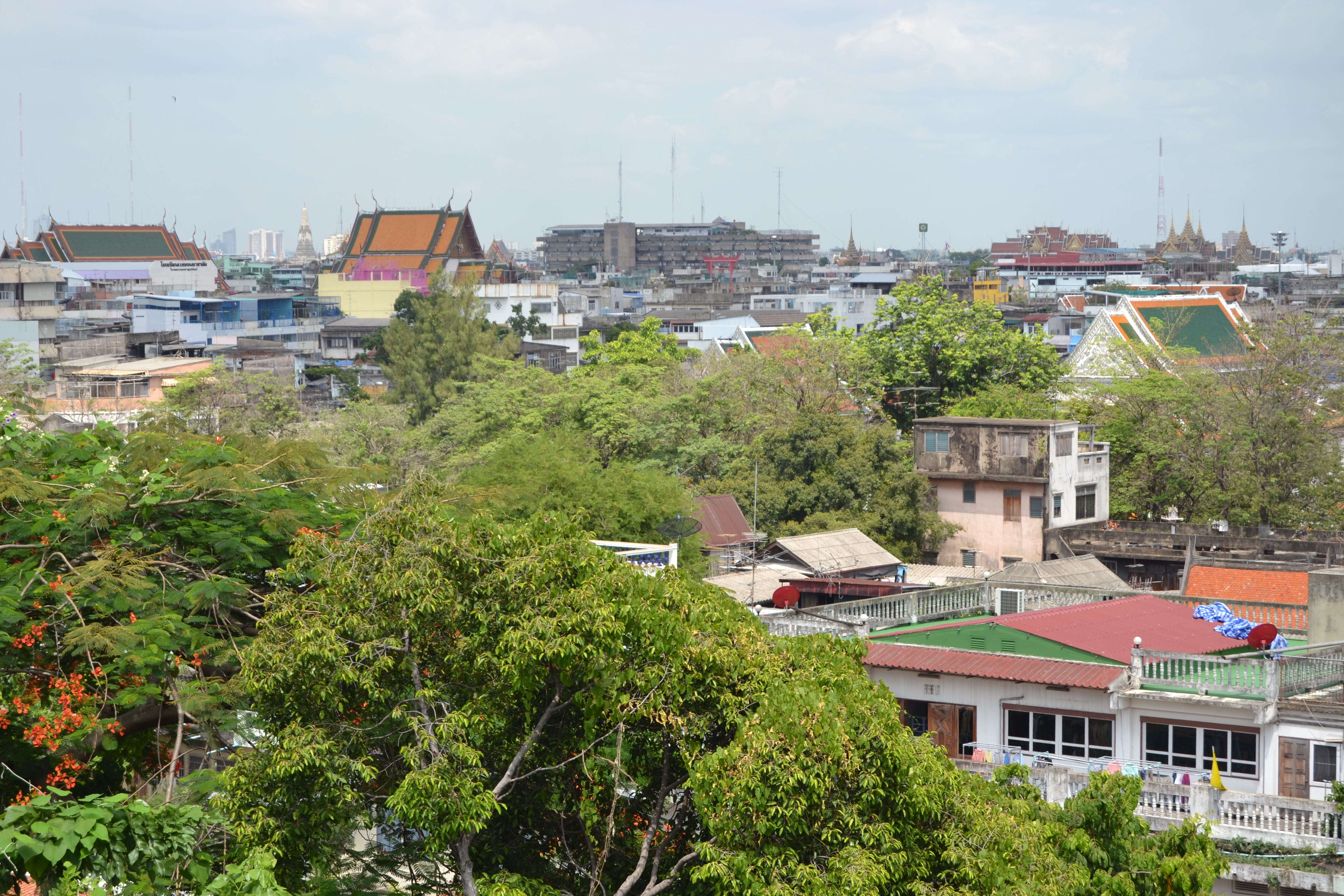 Vistas Wat Saket, Bangkok, Tailandia